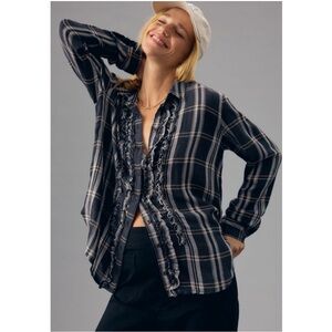 NWT Anthropologie Pilcro Tuxedo Buttondown Shirt